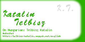katalin telbisz business card